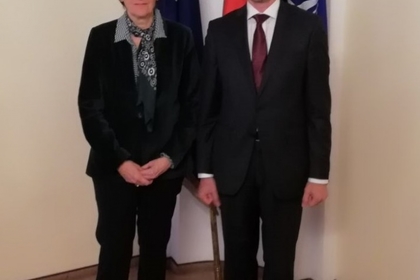 Yuri Sterk receives French Ambassador for Climate Change Brigitte Collet
